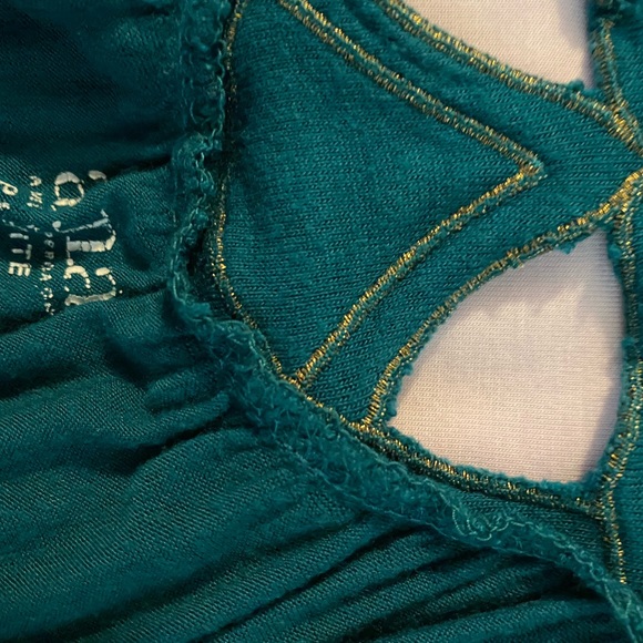 Ana green and gold tunic - Picture 2 of 3